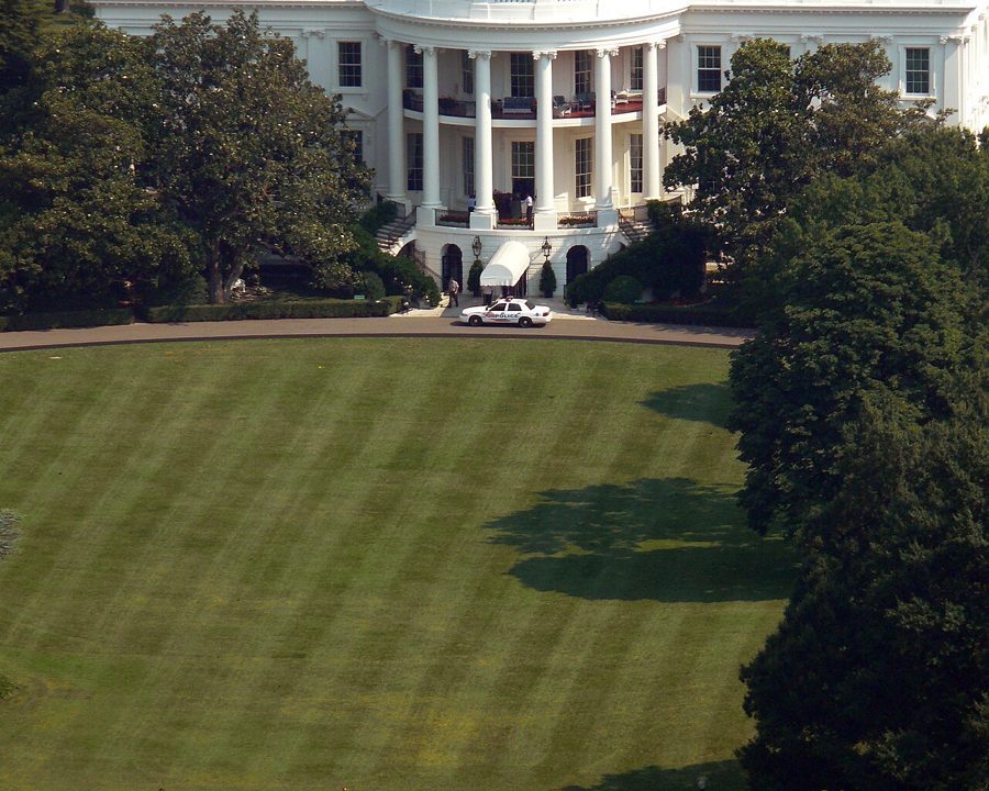 South facade of the White House in Washington DC